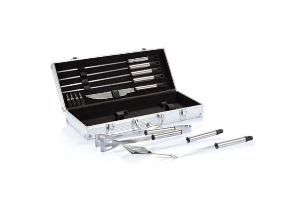 BBQ sett i aluminium, 12 deler 
